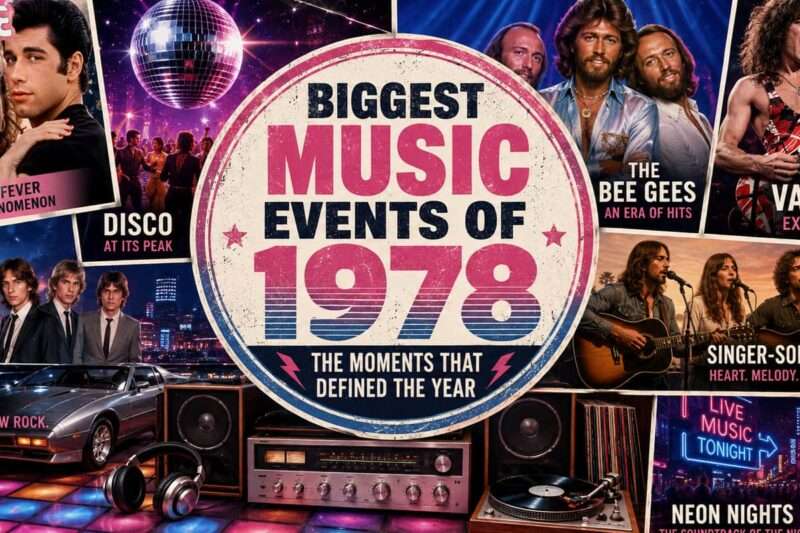 The Biggest Music Events Of 1978